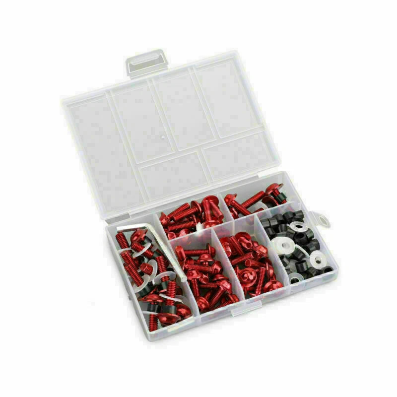 158pcs Fastener Clip Screw Bolt Kit for Motorcycle Sportbike (T9)