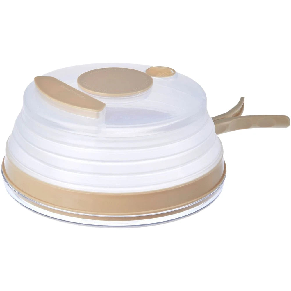 Microwave Splatter Cover 26cm with Foldable Handle and Adjustable Vent