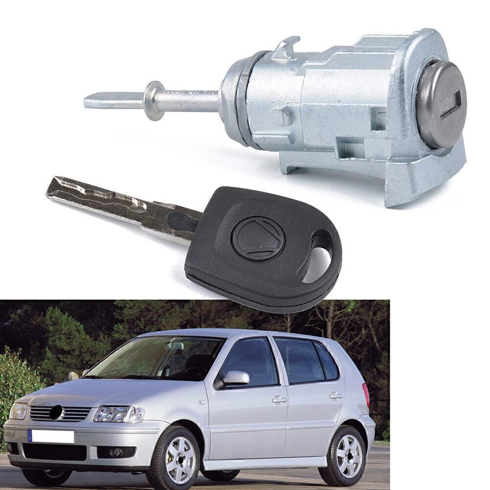 Front Driver Side Door Lock Cylinder Kit For VW Polo 1997-2005 Bora 1997-2005