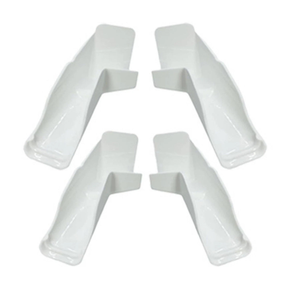 Set of 4 Gutter Spout Extensions for RV (White)
