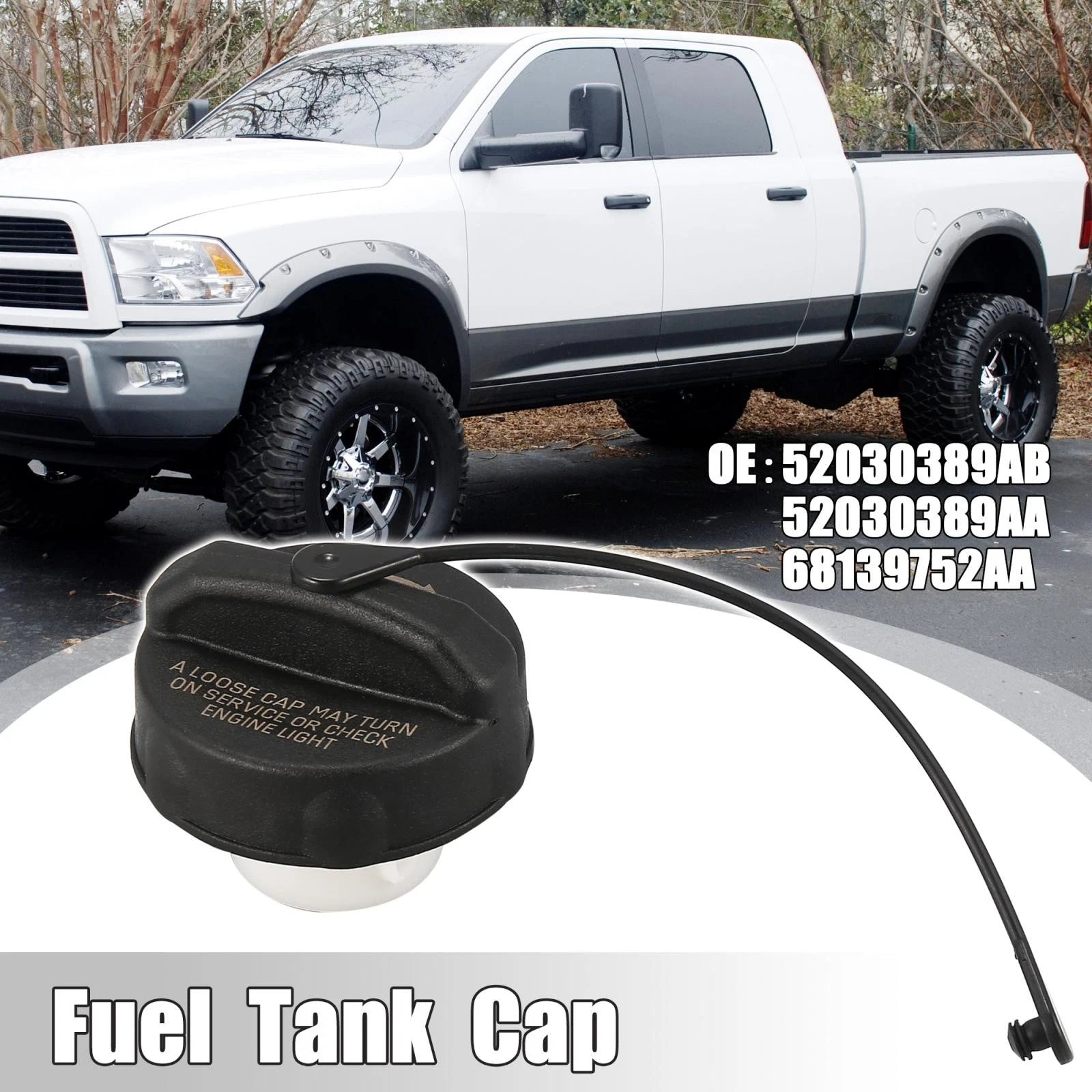 Fuel Tank Cap Gas Cap Cover Replacement for Dodge Challenger (2011–2019)