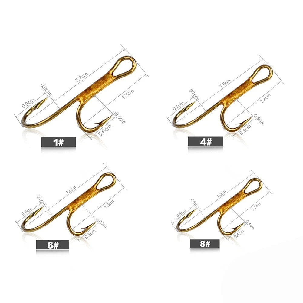 20pcs Double Hook Fishing Worm Lure Crank for Pike Fishing