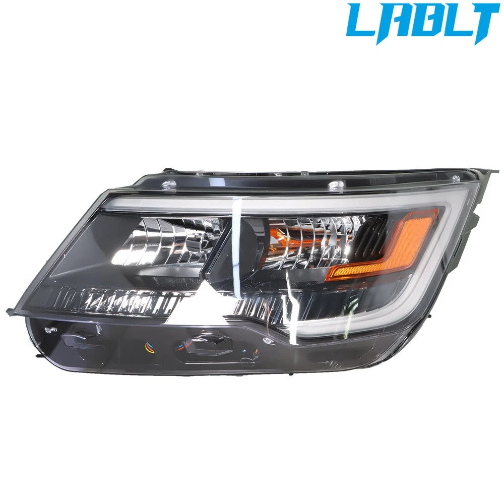 Driver Left Side Headlight Assembly for Ford Explorer (2016–2019) - Black Housing