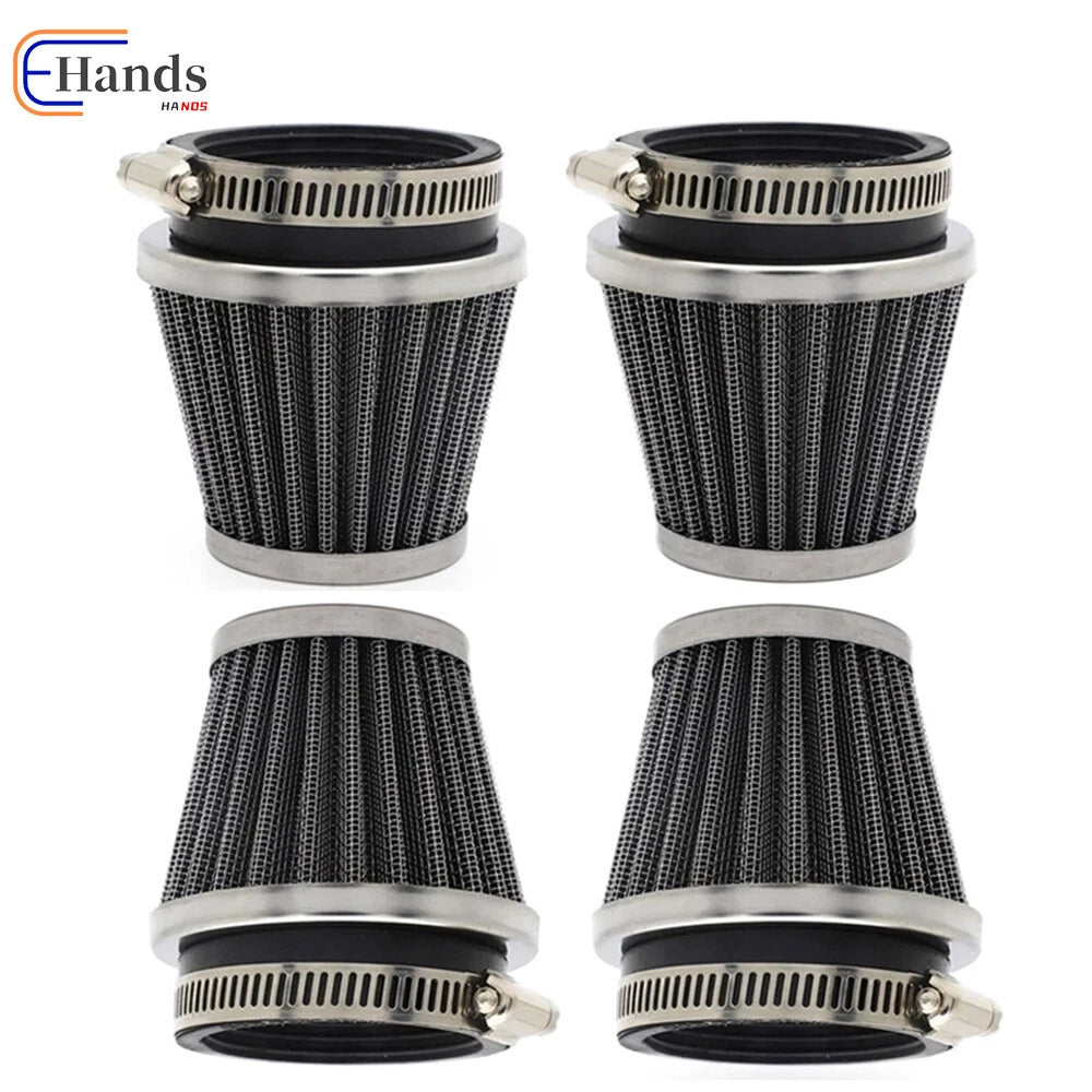 Set of 4 Washable Air Intake Filters 54mm for Yamaha FJ600 FZR400 FZR1000 XJ600 Honda
