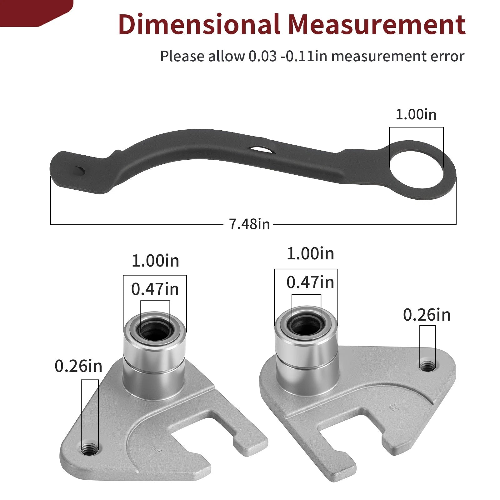 Rear Tire Pivot Set w/ Adjuster Arm for Honda HRZ216 HRT216 HRS216 HRR216