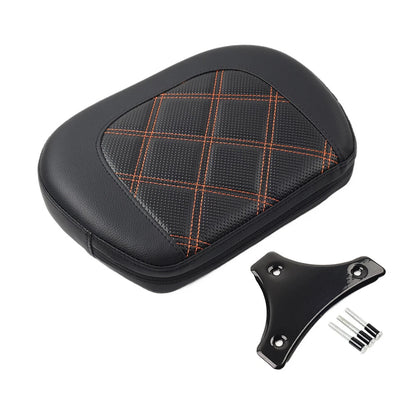 Stitching Passenger Sissy Bar Black Pad Bracket For Harley Street Glide