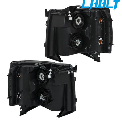 Set of 2 Headlights for Chevrolet Silverado 1500 2500 3500 (2007–2013)