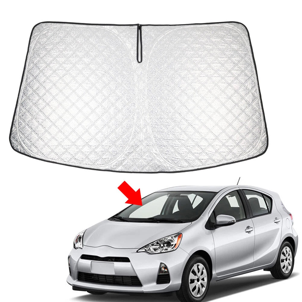 Foldable Windshield Sun Shade for Toyota Prius C (2012–2019)