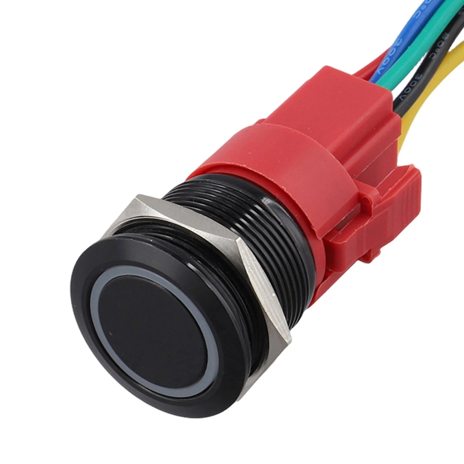 22mm 12V Metal Momentary Push Button Switch with LED Light (IP67)