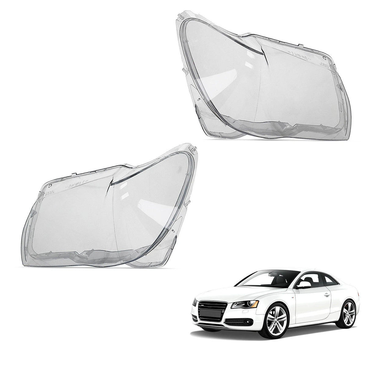 Clear Headlight Lens Cover for BMW E66 (2005–2008) Left Right Front