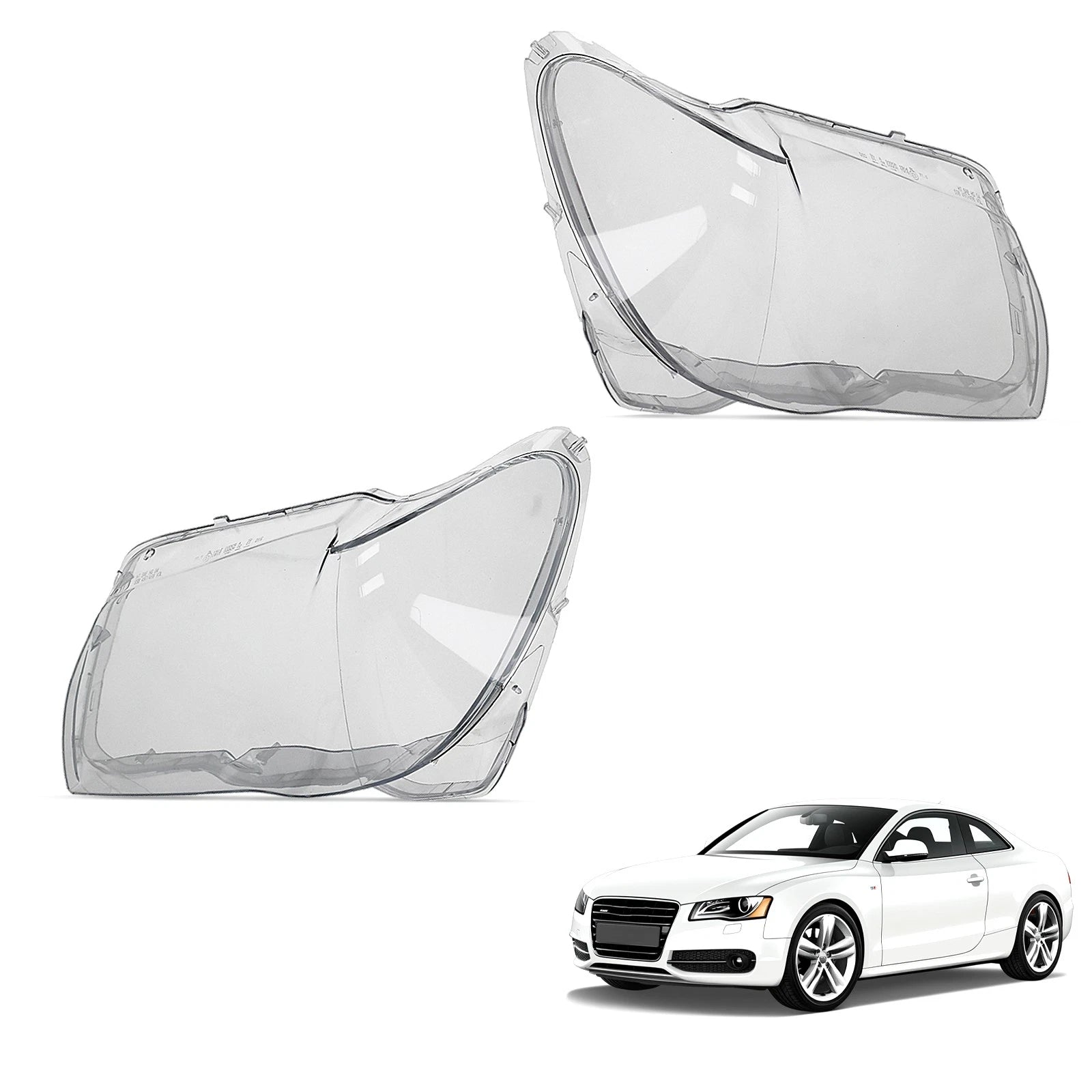 Clear Headlight Lens Cover for BMW E66 (2005–2008) Left Right Front