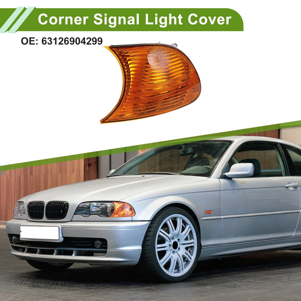 Left Corner Turn Signal Light Cover Replacement for BMW 3 Series (1999–2001)