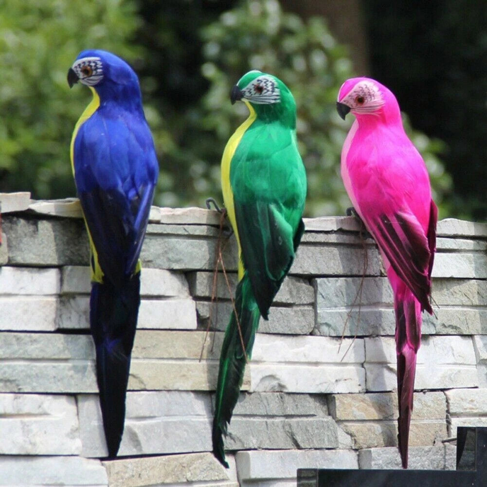 Artificial Parrot Garden Ornament for Lawn Decoration