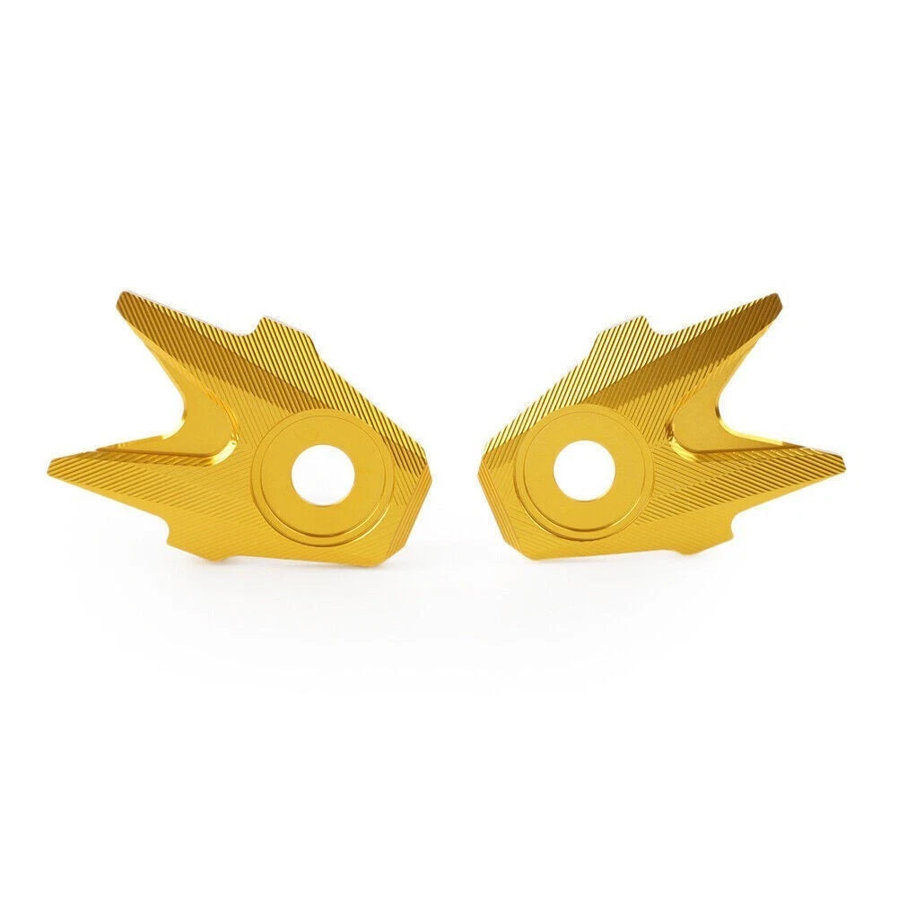2X Gold Rear Flat Fork Trim Cover for Kawasaki Ninja 300 Z250 (2013–2016)