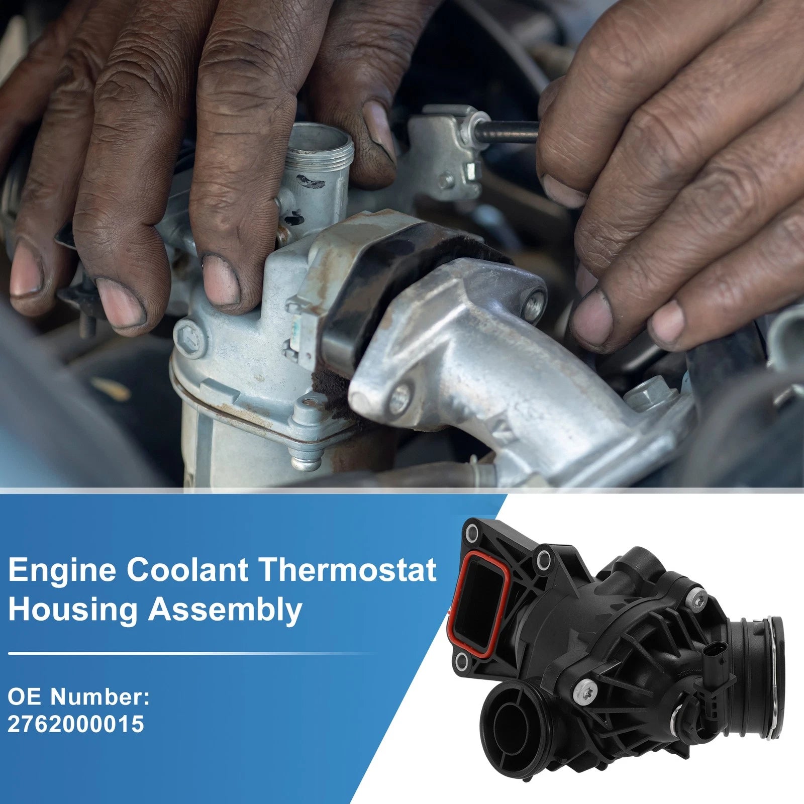 Engine Coolant Thermostat Housing Assembly Replacement for Mercedes-Benz C300 (2015–2021)