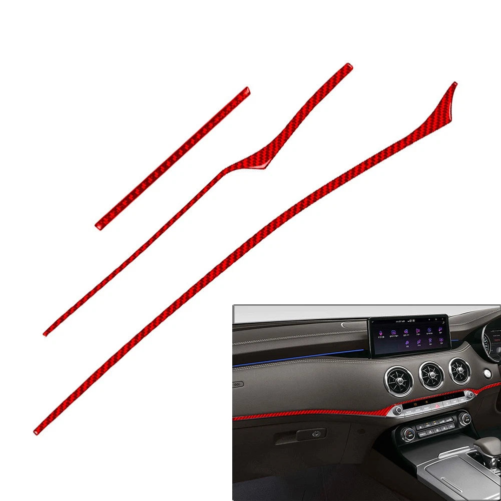 Instrument Dashboard Panel Cover Trim Strips for Kia Stinger (2018–2023)