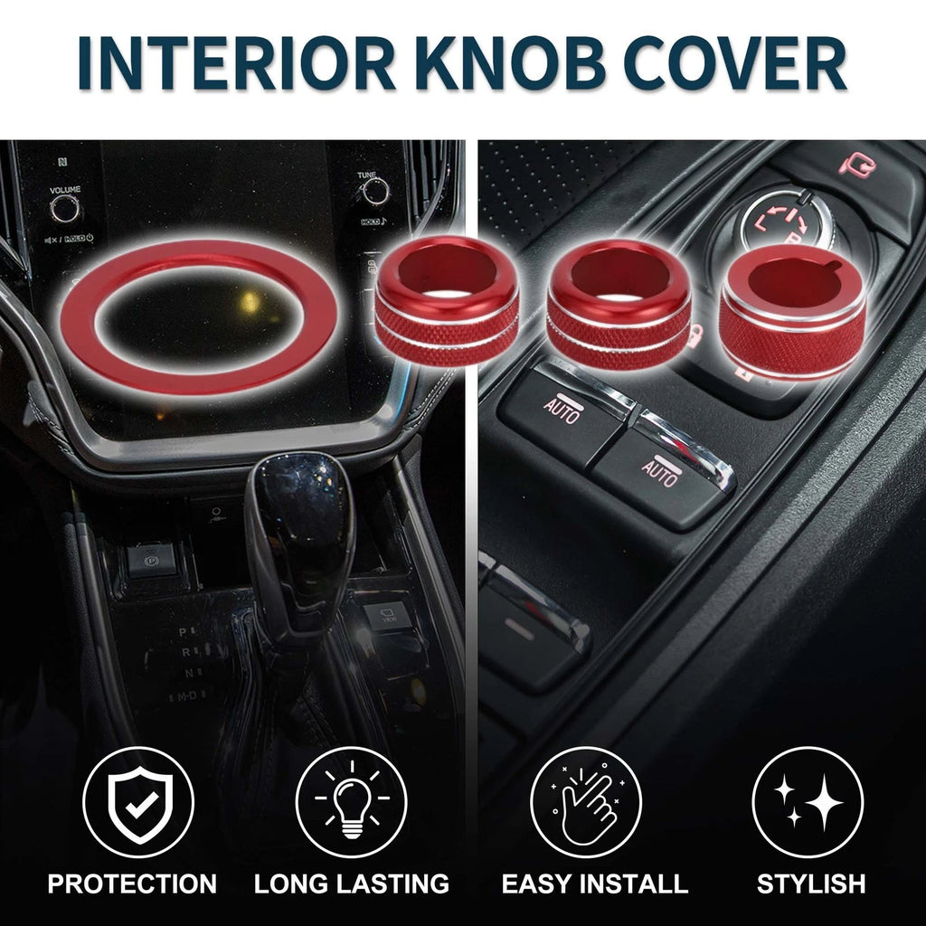 Engine Start Mirror Switch Knob Cover 4 Pcs for Subaru WRX (2022–2023)