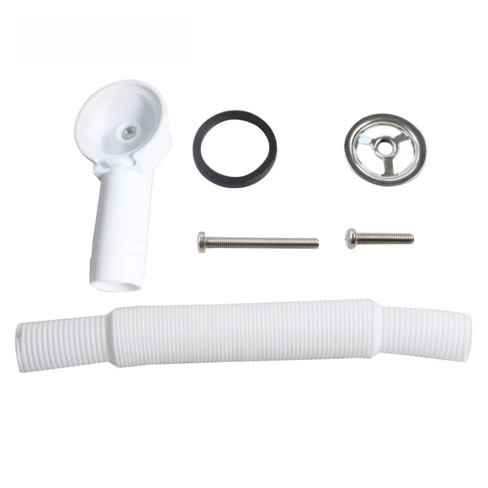 Round Kitchen Sink Overflow Drain with Adjustable Hose Connector