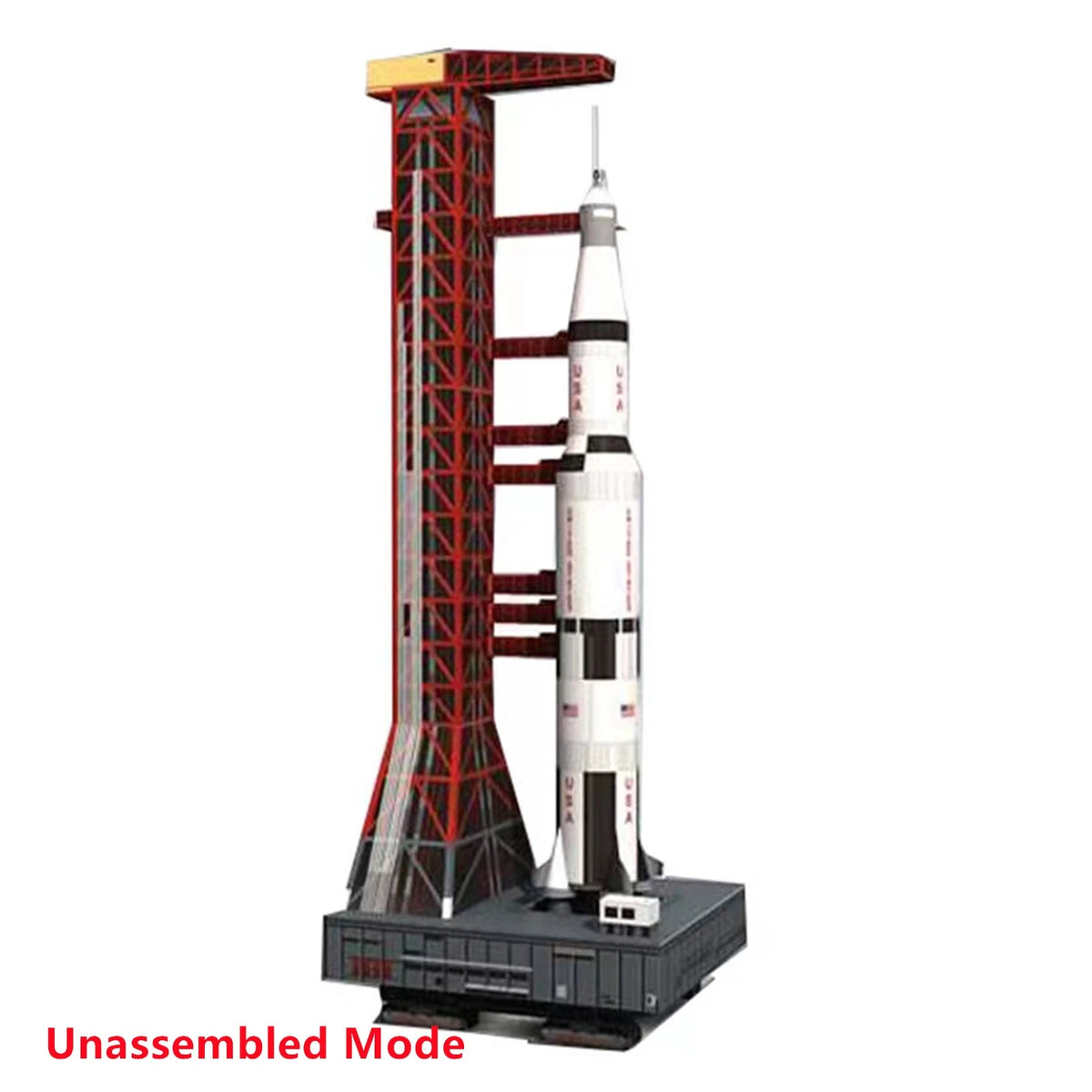 1/300 USS Saturn V Rocket & Launch Pad Model (Unassembled)