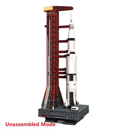 1/300 USS Saturn V Rocket & Launch Pad Model (Unassembled)