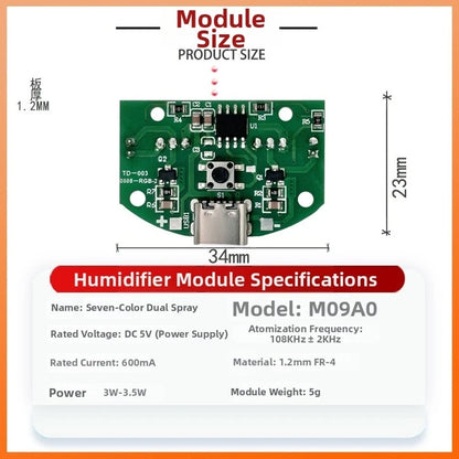 2X Alloy Humidifier Module for USB Powered Multi Mode LED