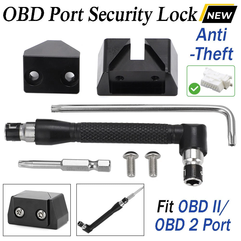 Aluminium Lock for Car with OBD II Port Security (1996–Present)