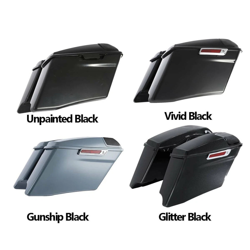 4'' Stretched Saddlebags for Harley Touring CVO Electra Glide FLHT (2014–2024)
