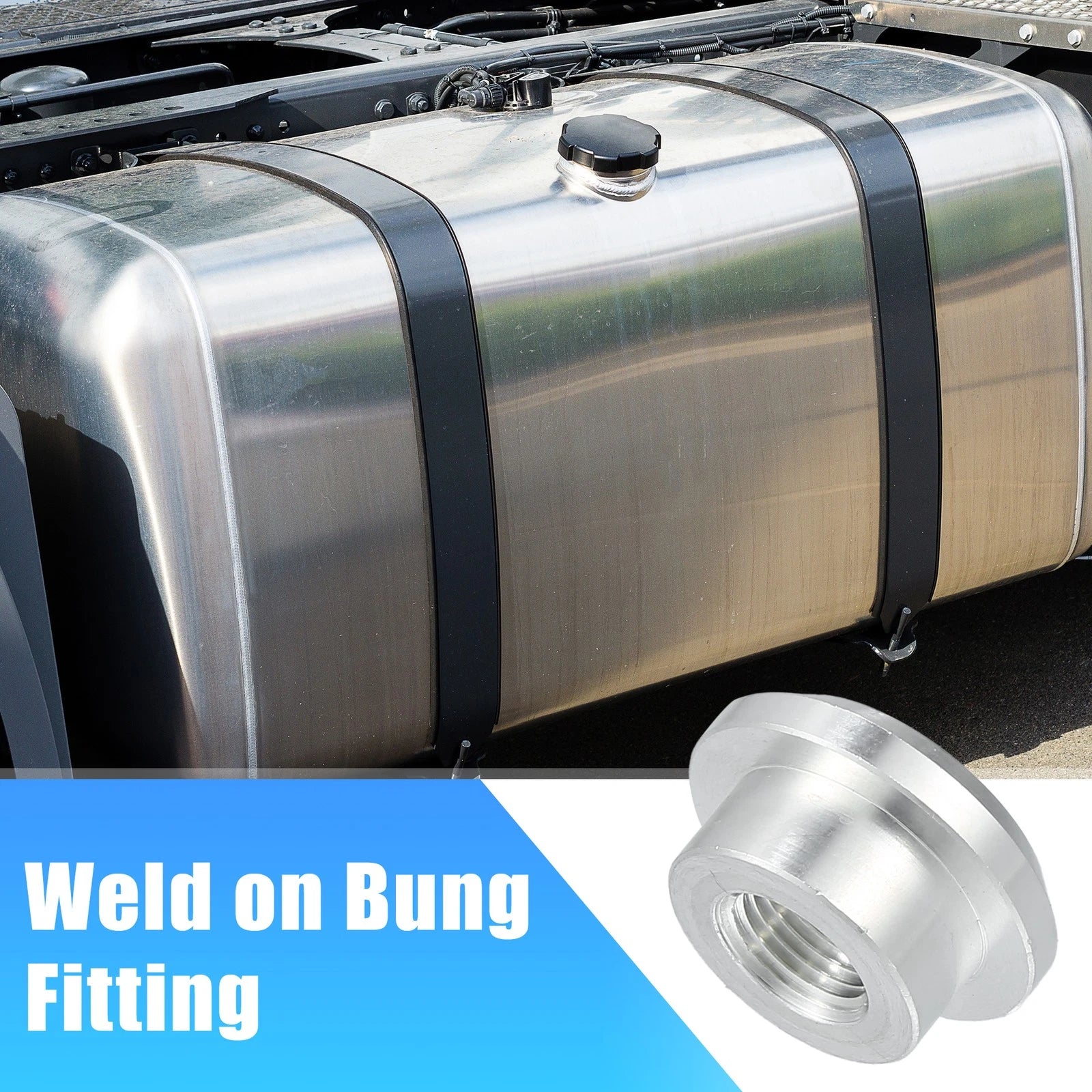 2pcs 1/8" NPT Female Weld on Bung Fitting for Universal Applications