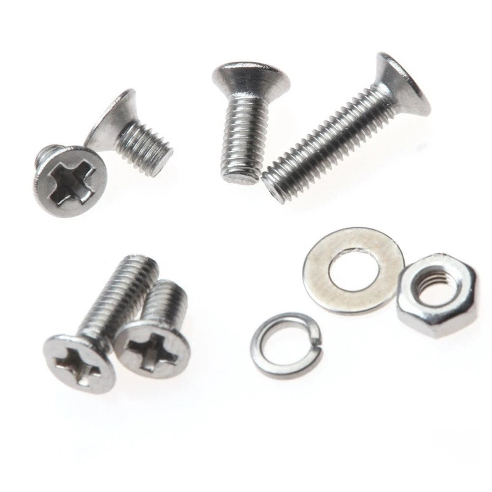 300pcs Hardware Kit with Countersunk Screws Nuts Washers for Automotive