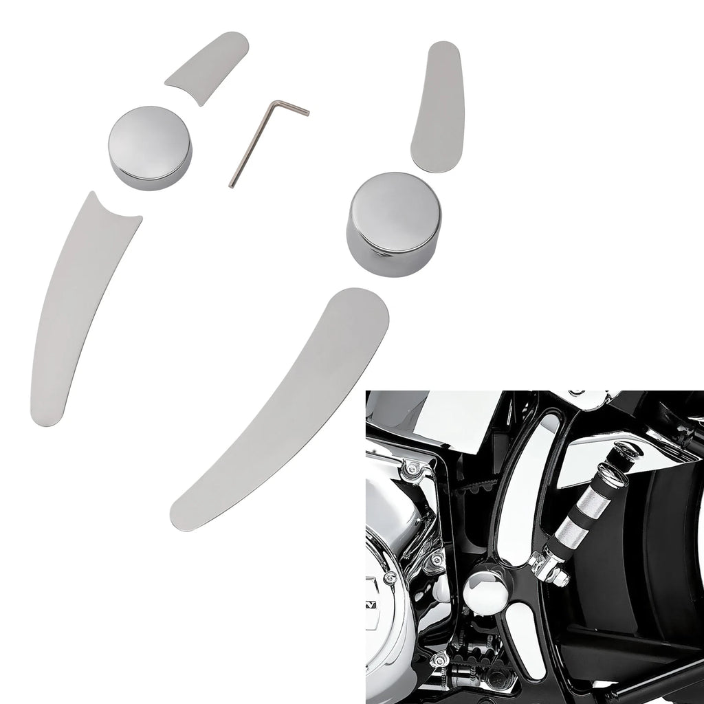 Frame Insert & Pivot Bolt Covers for Harley Softail Fat Boy (2000–2007)