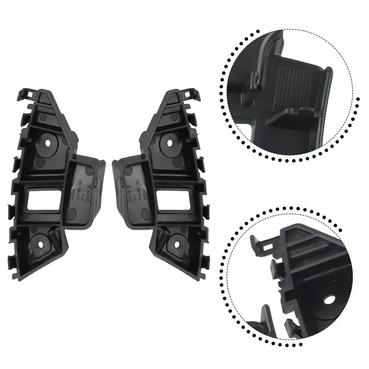 Set of 2 Front Bumper Holder Brackets for MK6 (5C6807183, 5C6807184)