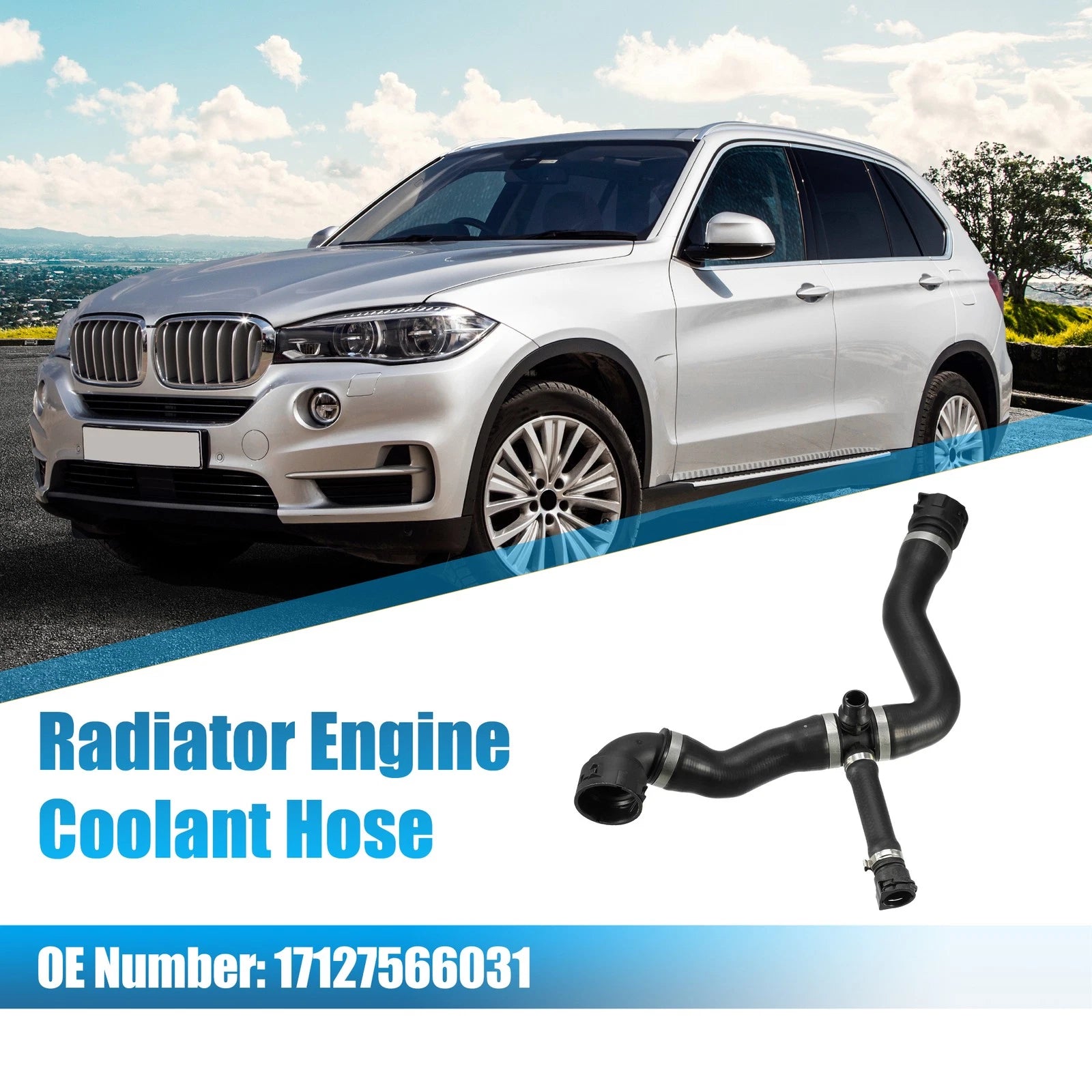 Engine to Engine Cooler Pipe Hose for BMW 118i 120i (2012–2013, 2006–2012)