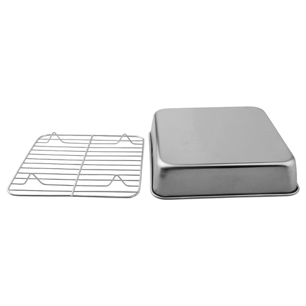 Stainless Steel Roasting Tray with Cooling Rack for Bake Like a Pro