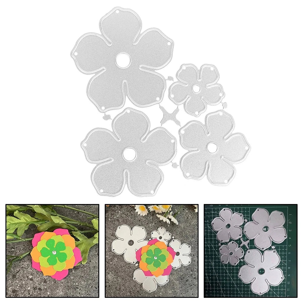 Flower Shaped Embossing Formold for Crafting Decorations