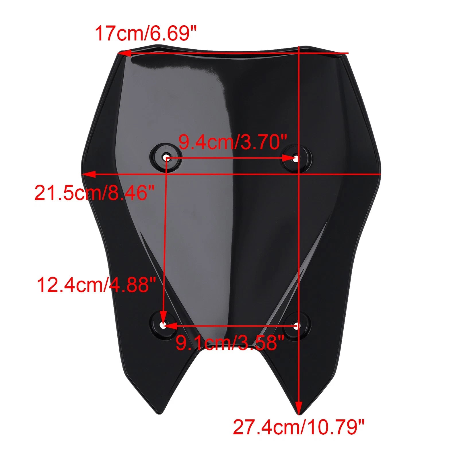Windshield Windscreen for Kawasaki Z900 (2025–2026) Black