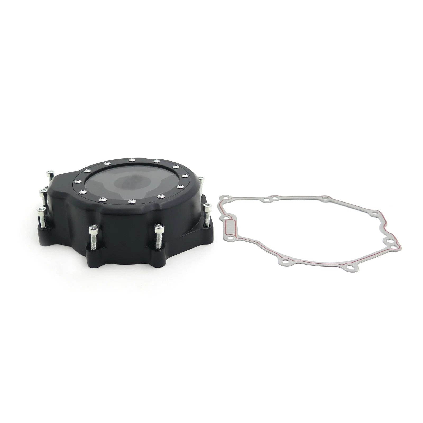 Left Engine Stator Cover for Yamaha YZF-R6 (2006–2022) - Black, See Through