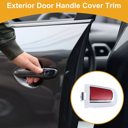 Exterior Door Handle Cover Trim for Chevrolet Malibu 2016–2018 Red ABS