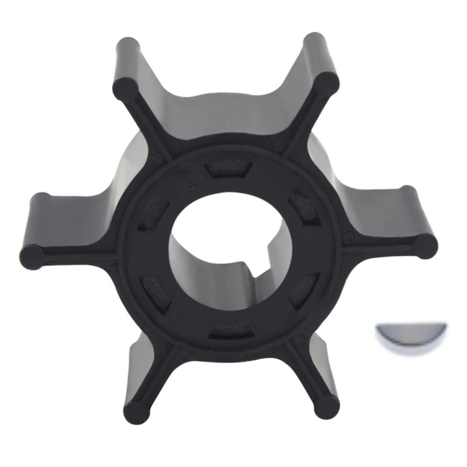 Water Pump Impeller & Key for Mariner 6 8 HP 2-Stroke (47-11590M 6C 6D 8C)