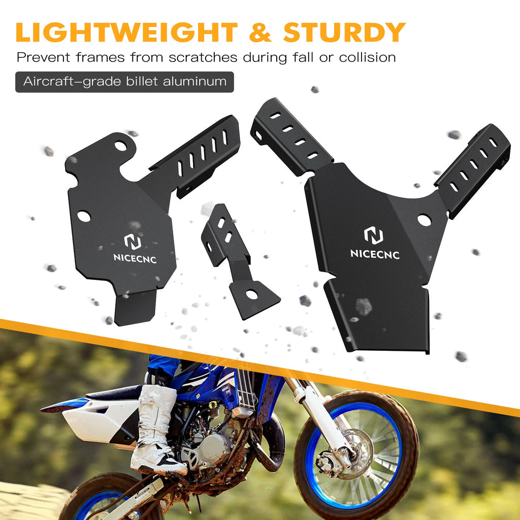 NICECNC Frame Side Cover Fairing Protector Guards Kit for Yamaha YZ85 (2002–2021)