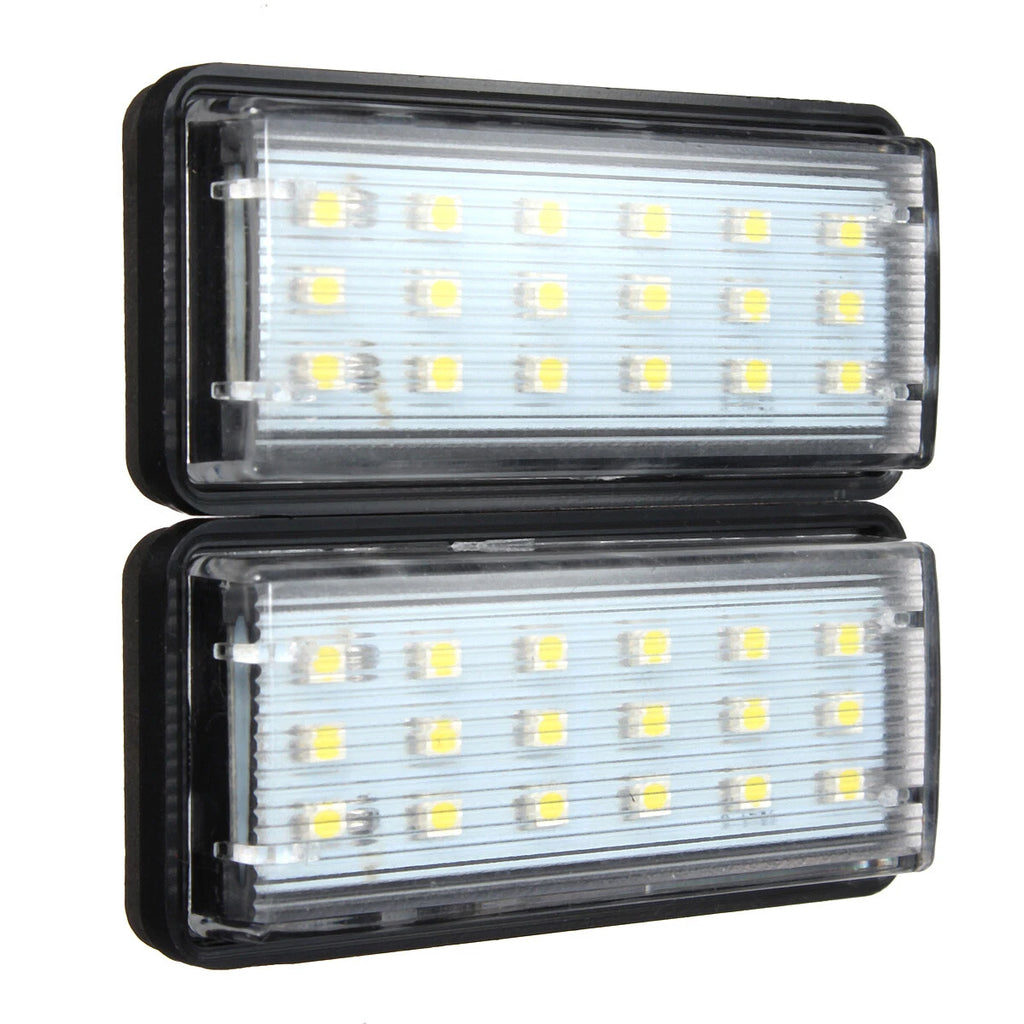 Set of 2 LED License Plate Lights for Toyota Land Cruiser J100 J200 Lexus GX LX