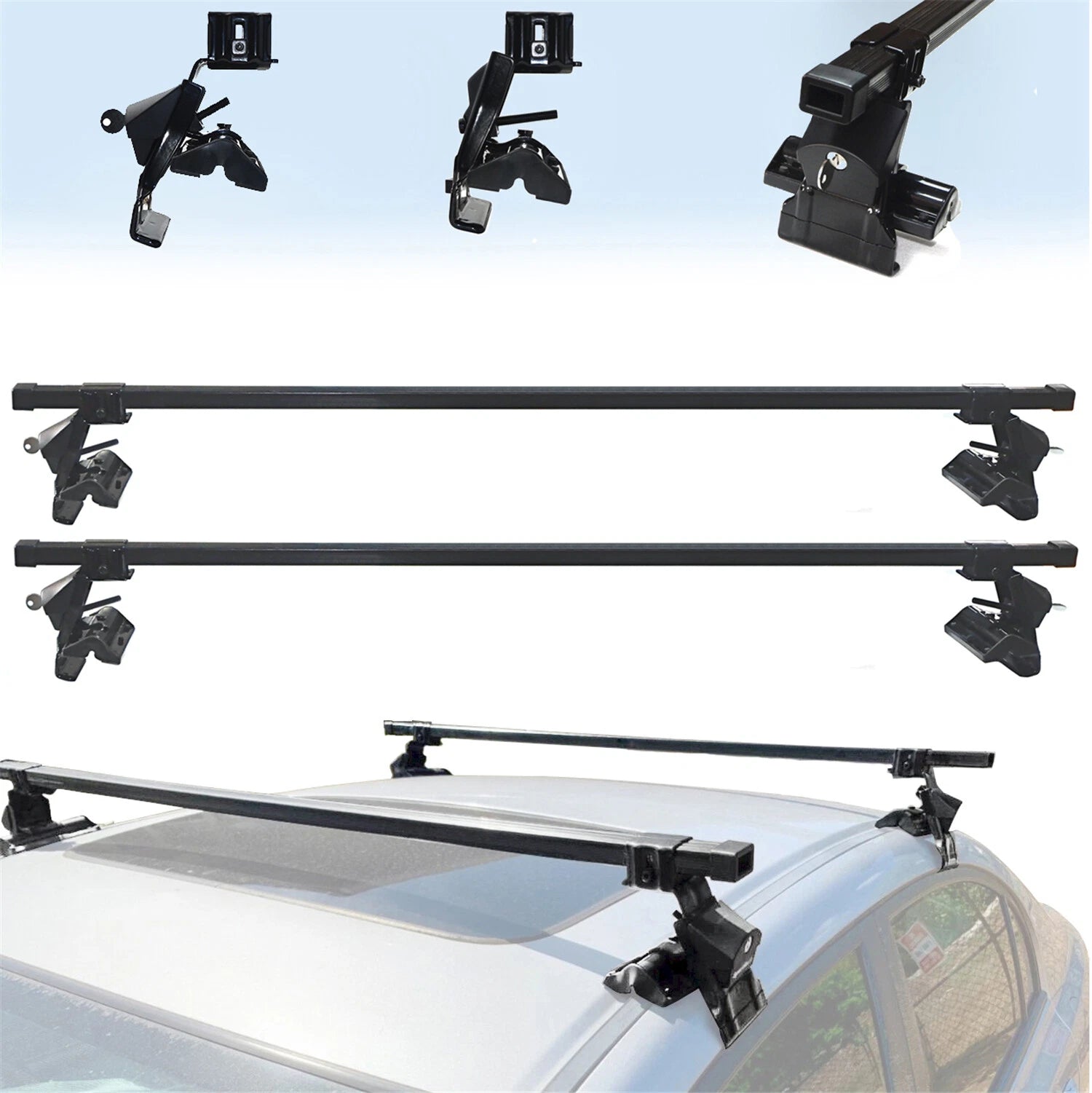 Complete Roof Rack System for Ford Honda Chevy Hyundai