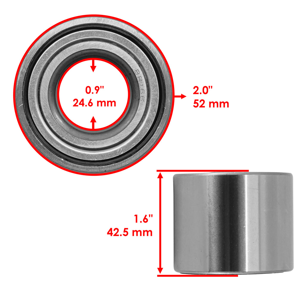 Double Row Sealed Ball Bearing Replacement for 25x52x42 (2000–2010)