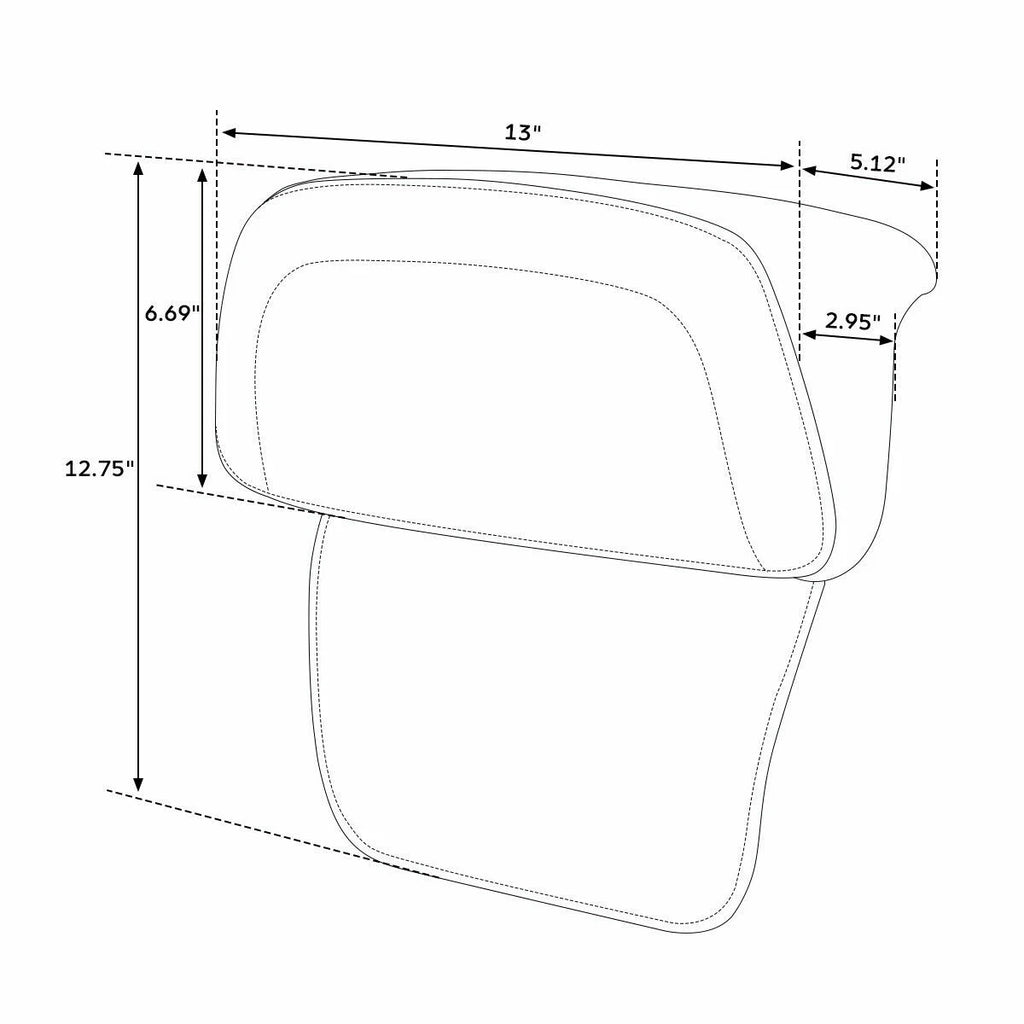 Razor Chopped Trunk Backrest Pad for Harley Road Glide (2014–2023)