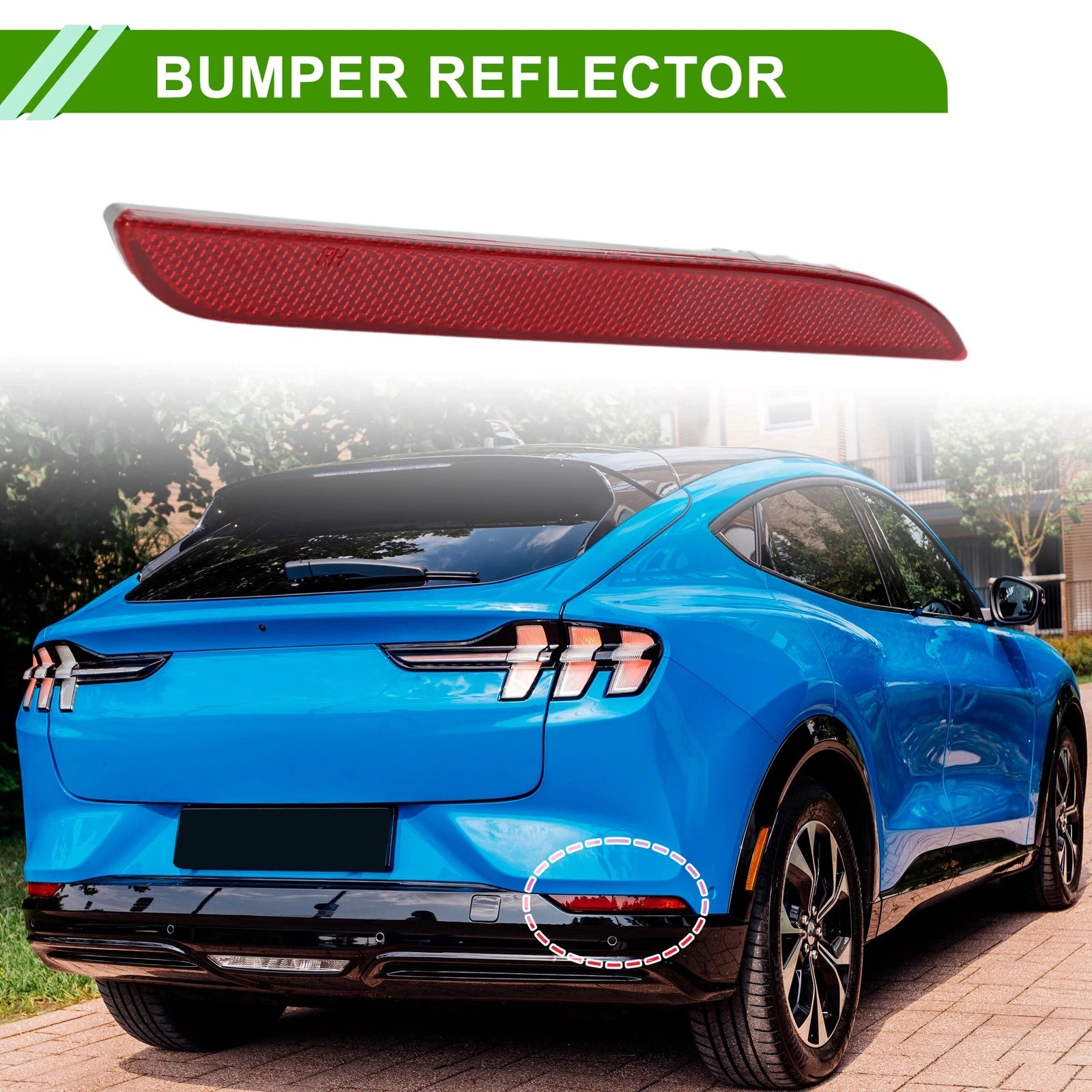 Bumper Reflector Replacement Rear Right for Ford Mustang (2015–2017)
