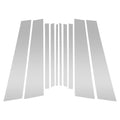 10 Pcs Door Pillar Window Trim Replacement for BMW X1 (2016–2022) Silver Tone