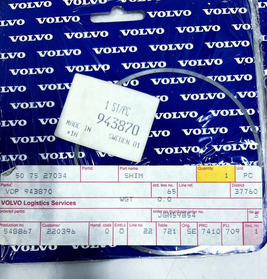 2X Shim for Volvo Penta 943870