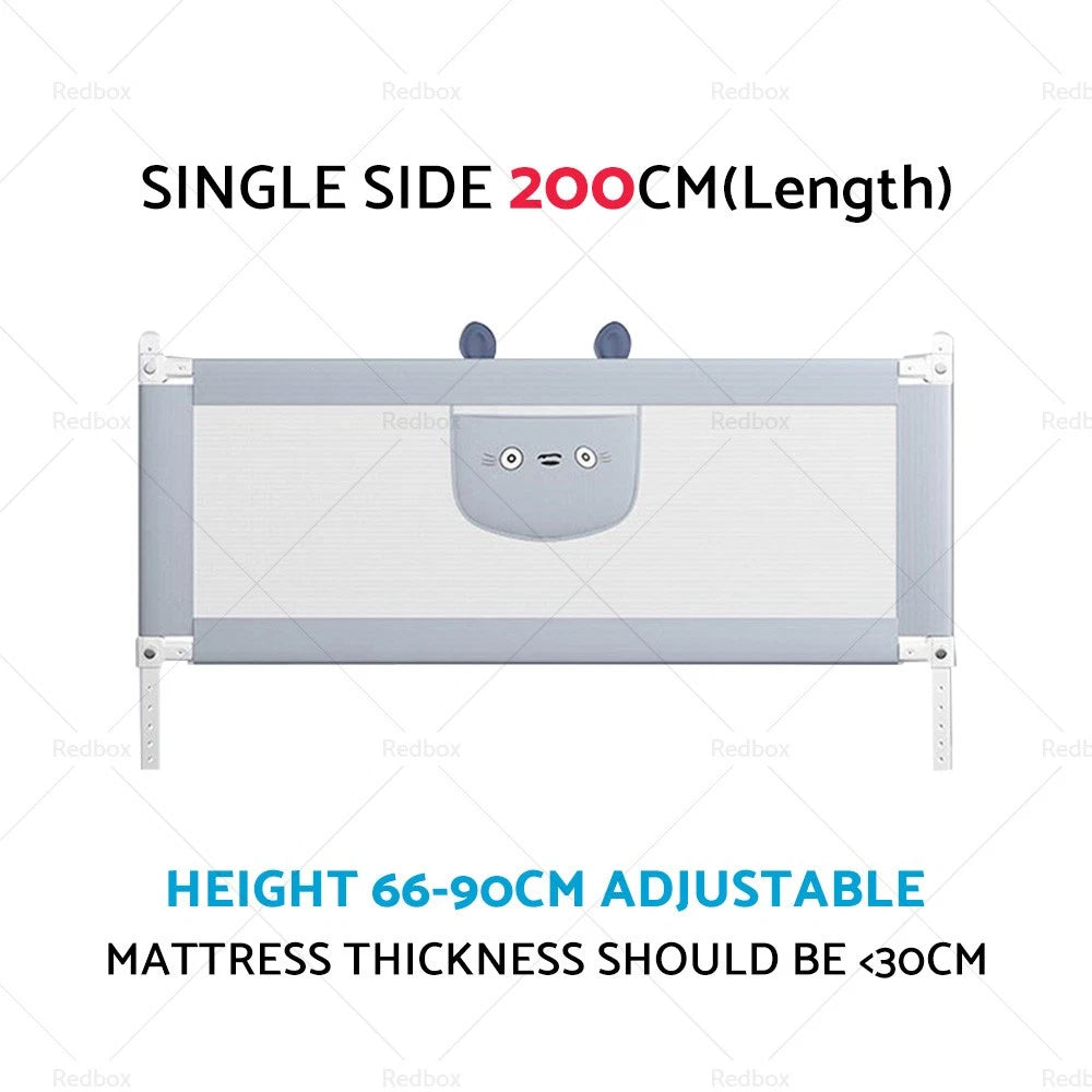 Adjustable Folding Bed Rail for Kids Safety Cot (Fits Most Models)