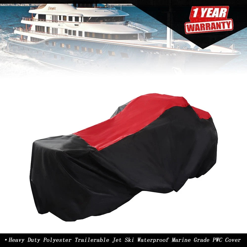 Heavy Duty Polyester Trailerable Jet Ski Cover for PWC (Waterproof)