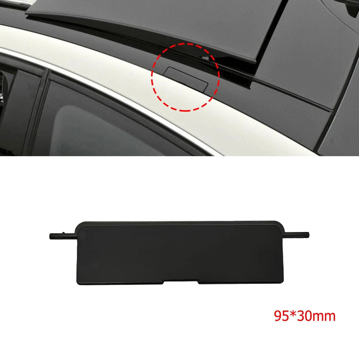 Roof Rack Port Cover for Mercedes E-Class W212 (2009–2016) 95x30 mm