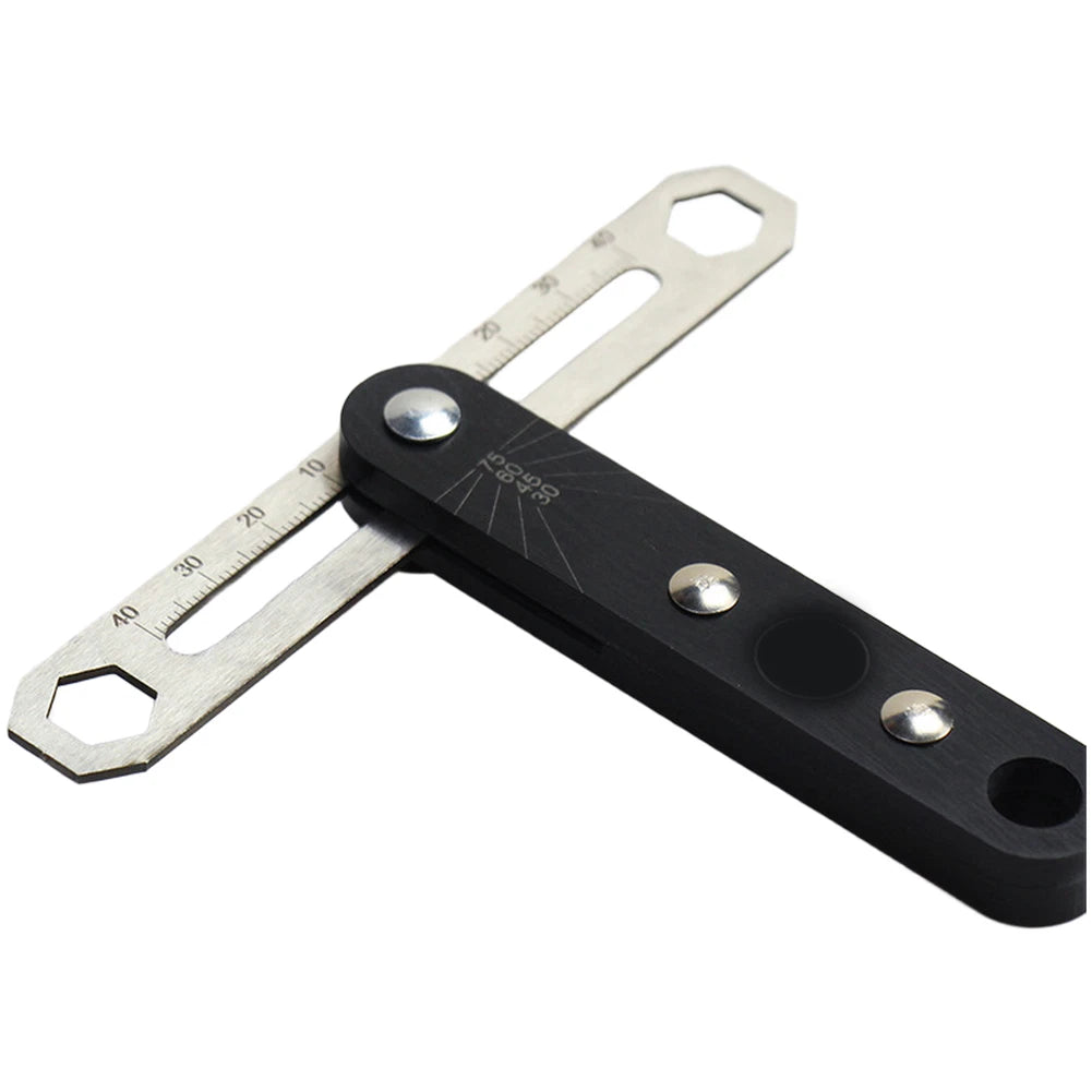 80mm T Shape Layout Ruler for Carpentry with Reliable Locking Mechanism